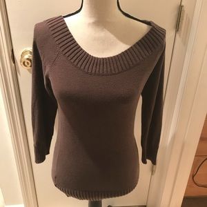 Pre-loved BCBG Brown off shoulder sweater